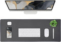 ALOANES Waterproof Mouse Pad with Durable Stitched Edge, XL Gaming Keyboard Pad, Non-Slip Rubber Base Mouse Mat, Desk pad for Gamer, Office & Home, Dark Gray Mousepad 31.5''x 11.8''x 0.12''