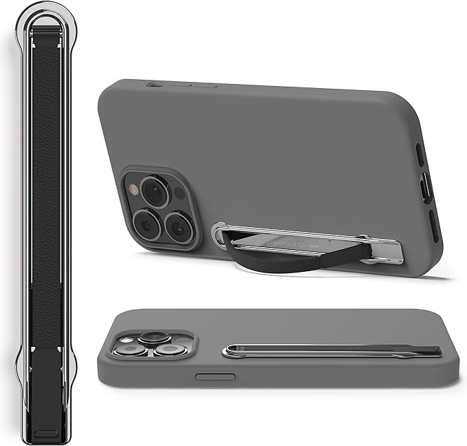 SleekGrip Premium, Swappable Phone Stand & Phone Grip - Ultra Thin Convertible Grip Holder Fits Most iPhone and Android Cases, Phone Strap Compatible with Wireless Chargers and Car Mounts