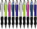 NC Ballpoint Pens 2 in 1 Stylus Pens Medium 1.0mm Point Black Ink with Stylus Tips for iPads (10 packs)