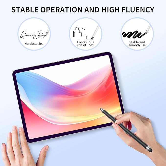 Stylus (10Pcs), Stylus Pen for Touchscreen, High Precision and Sensitivity Stylus Pen for Android Smartphone and Tablets, Compatible with All Capacitive Touch Screen (Pink)