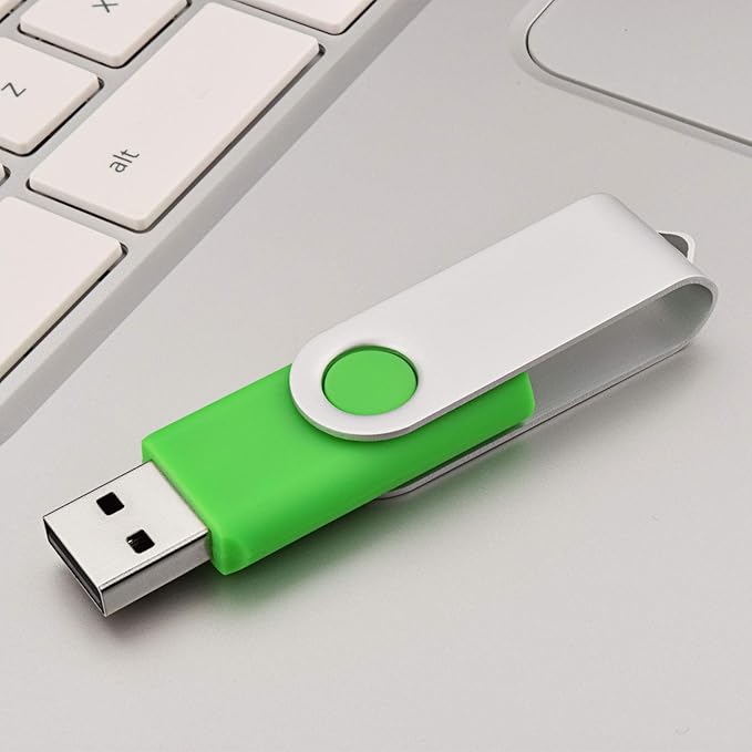 KOOTION 5 Pack 32GB Flash Drive USB 2.0 Thumb Drive Backup Memory Swivel Stick USB Drive (5 Mixed Color, 32G)