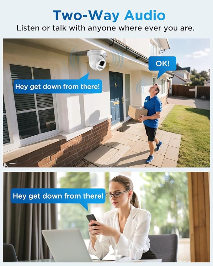 4COVR 16 Channel PoE PTZ Security Camera System, 12X 5MP IP PTZ Camera Two Way Audio, 280ｰ Pan 90ｰ Tilt 5X Optical Zoom, Smart Color Night Vision, Human Vehicle Detection, 4K NVR 4TB HDD, LY5XCP5M1612