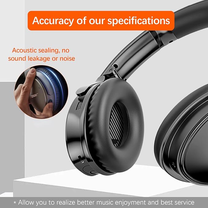 Replacement Ear Pads for Bose QC45/35/25/15/QC2/Ae2/Ae2W/Sound Link/Sound True Headphones,Softer Leather,Noise Isolation Memory Foam,Added Thickness,Durability,Quiet Comfort (Black, a Pair)