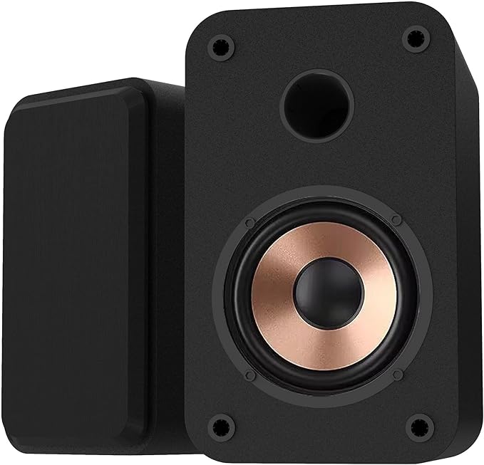LONPOO Blueooth Computer Speakers for Desktop PC and Laptop, Plug-N-Play, 30W RMS Active Bookshelf Speaker with 3-Inch Full Range Speaker,Support USB Playback,Aux-in and 3.5mm Earphone Port