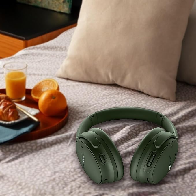 Replacement Ear Pads for Bose QuietComfort 45 (QC45)/QuietComfort SE (QC SE)/New QuietComfort Wireless Over Ear Headphones, Earpads Cushions with Softer Leather and Thicker Memory Foam