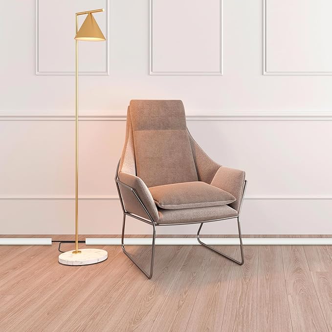Floor Cord Cover Cable Cavity Self Adhesive Cord Hider Floor Floor Cable Management Power Cord Protector Floor Electric Cord Covers for Offices, Gym, Exhibitions (Beige, 2.36" x 3.3')
