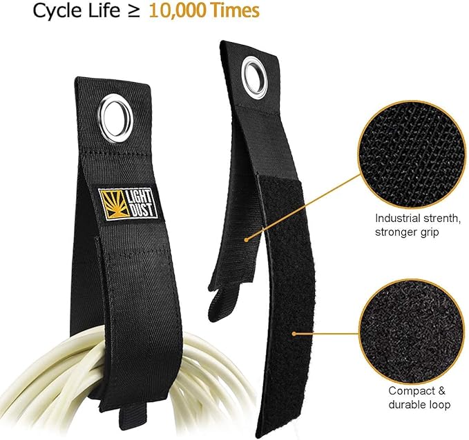 22PCS Heavy Duty Storage Straps Garage Organization Tool Organizers and Storage Fastening Straps Cord Wrap Keeper, Cable Straps for Cords, Hoses, Rope, RV, Boat, and Garage Storage and Organization