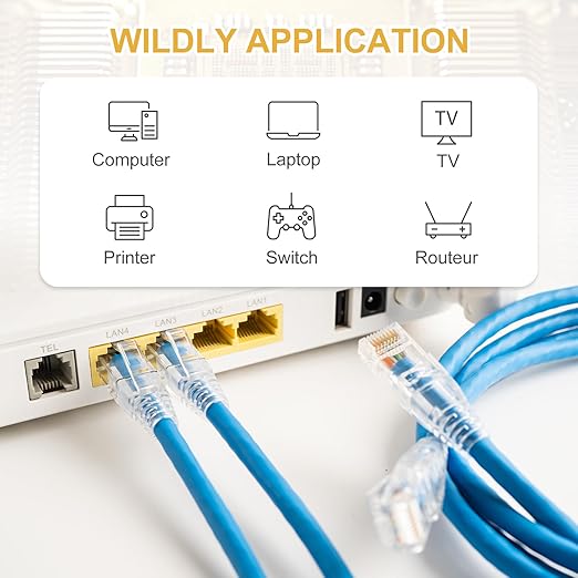 MECCANIXITY 60pcs Cat6 RJ45 Pass Through Connectors, RJ45 Connector 8P8C Gold Plated Plugs with 60pcs Light Grey Strain Relief Boots for Solid or Stranded UTP Ethernet Cable, 1.1mm