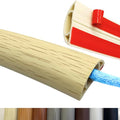 10ft Floor Cord Cover Self Adhesive Cord Hider Floor, Heavy Duty Cable Protector, Hide Extension Cords, Cable Management Hide Cords on Floor, Cable Cavity:0.61"(W) x 0.32"(H) Beige