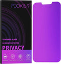 Compatible for iPhone 12 Pro Max Privacy Screen Protector 6.7 Inch, Purple Gradient Colorful Anti Spy Anti Blue Light HD Screen Protector Tempered Glass Easy Installation