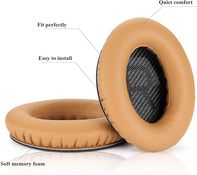 Headphones Replacement Ear Pads,for Bose Quietcomfort QC15 QC25 QC35 35 ii (Yellow)