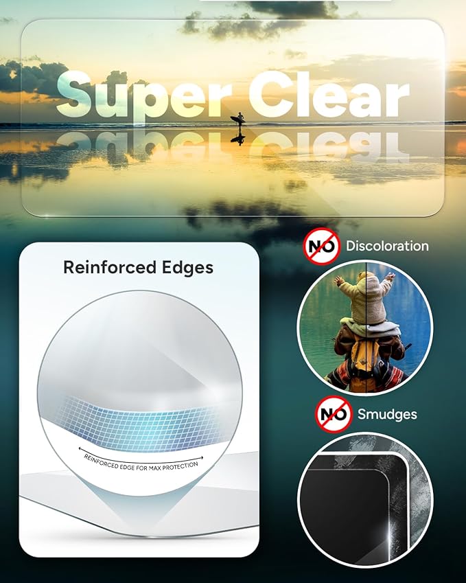 ZAGG InvisibleShield Glass Elite iPhone 15 Plus Screen Protector - 5X Stronger with Reinforced Edges, Scratch & Smudge-Resistant Surface, Easy to Install
