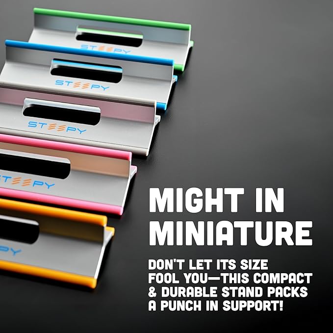 Steepy Adjustable Laptop Stand - 3 Height Computer Stand - Laptop Desk Riser