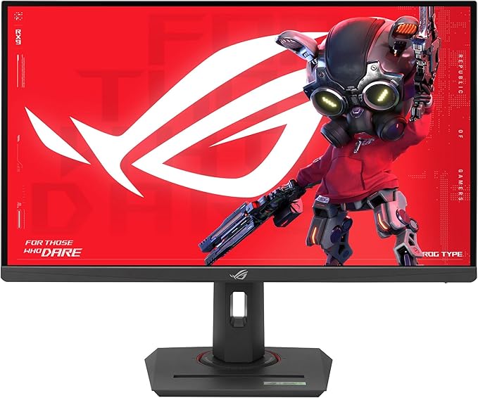ASUS ROG Strix 27” 4K HDR USB-C Gaming Monitor (XG27UCG) – UHD (3840x2160) Dual Mode (4K 160Hz or FHD 320Hz), 1ms, Fast IPS, Extreme Low Motion Blur Sync, G-SYNC Compatible, AI Gaming, 3yr Warranty