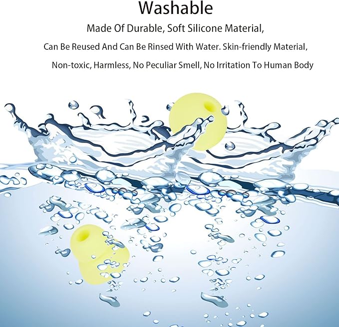 Earbud Tips Replacement Earbud Tips Earbud Replacement Tips Earbuds Replacement Tips Ear Pads Ear Cushions Ear Tips for Earbuds for Powerbeats Pro Beats Wireless Earphone Headphones 4 Pairs (Yellow)