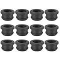 PATIKIL 19mm / 3/4 Inch Drill Hole,9/16 Inch ID Rubber Grommets, 12Pcs Top Hat Grommet for Wiring Eyelet Ring Gasket Automotive Firewall Cable Hole Plugs Wires Protection, Black