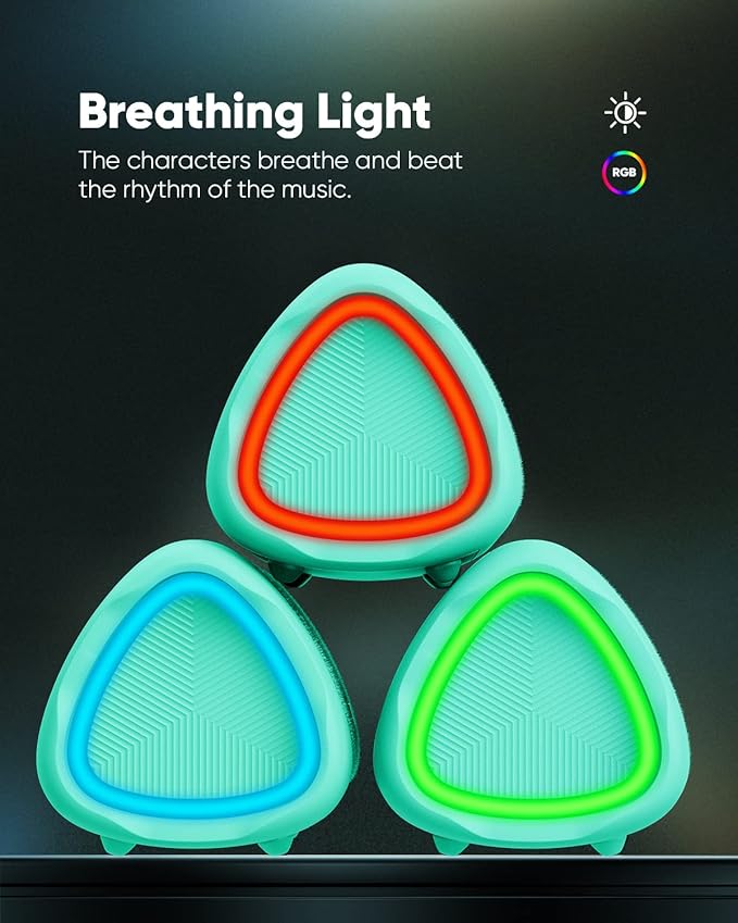 Bluetooth Speaker with HD Sound, Portable Wireless, IPX5 Waterproof, Up to 20H Playtime, TWS Pairing, BT5.3, for Home/Party/Outdoor/Beach, Stocking Stuffers, White Elephant Gifts for Adults (Teal)