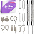 16 Pack SIM Card Ejector Tool Kit, Phone Tray Opener Pin for Easy Removal, Standard Key for Most Cell Phones, Tablets and Other Mobile Devices