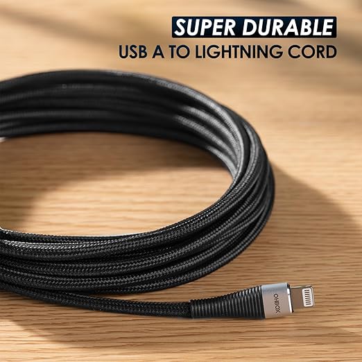 Extra Long iPhone Charger Cord 10FT 2Pack, Apple MFi Certified USB A to Lightning Cable Braided Fast Charging Cord Compatible with iPhone14/13/12/11 Pro Max/Pro/XS Max/XS/XR/X/8 Plus/8/7/iPad/iPod