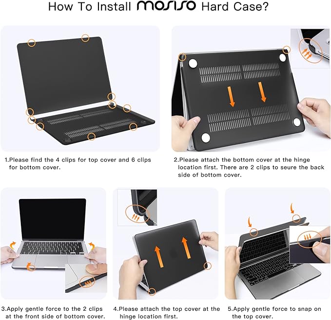 MOSISO Compatible with MacBook Air 13 inch Case 2025 2024 2023 2022 M4 A3240 M3 A3113 M2 A2681, Hard Shell&Sleeve Bag&Keyboard Skin&Webcam Cover&Screen Film for MacBook Air 13.6 inch, Sage Green