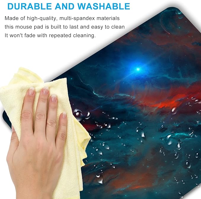 Galaxy Mouse Pad Personalized Design, Non-Slip Surface, Rubber Base, Small Office Desk Pad for Computers and Laptops
