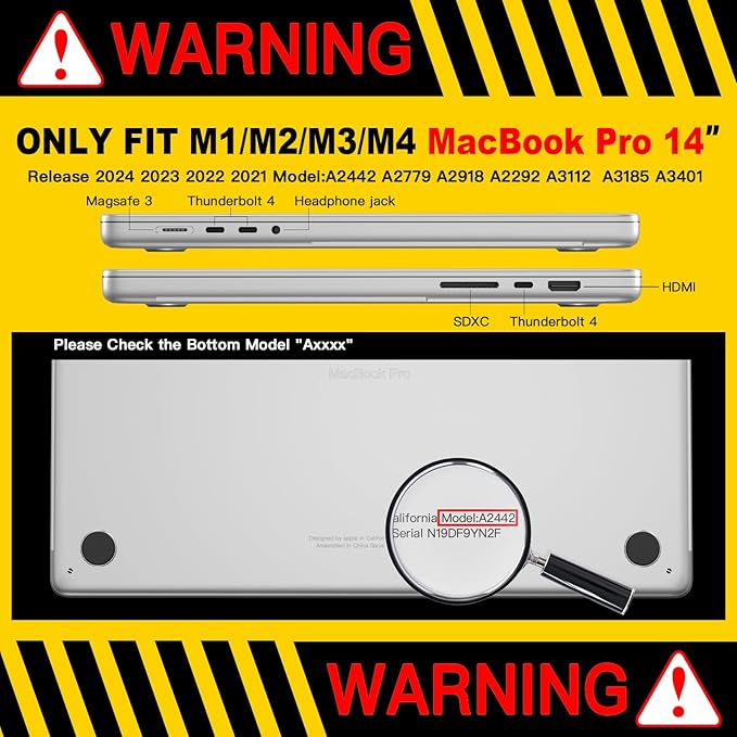 CISSOOK Creative Bulb Hard Shell Case for MacBook Pro 14 inch 2024 2023 2022 2021 Release Model M4 Chip A3112 A3185 A3401 / A2992 A2918 M3/ A2779 M2 / A2442 M1 with Touch ID 2021-2024