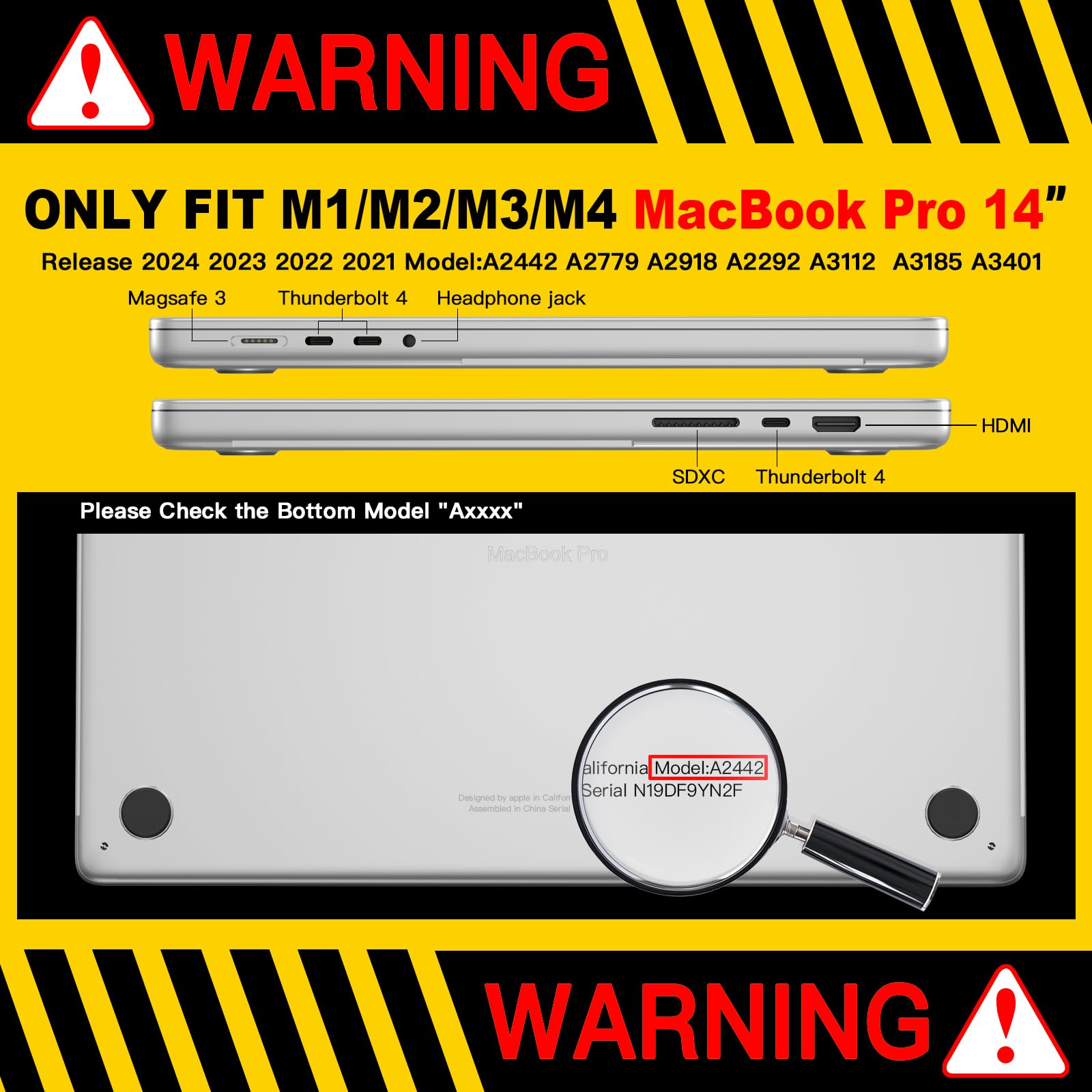 CISSOOK Mountain Case for MacBook Pro 14 inch 2026-2021 Release Model M5 A3434 M4 A3112 A3185 A3401/ M3 A2992 A2918/ M2 A2779 /A2442 M1, Plastic Sunshine Mountain Cover for MacBook Pro 14