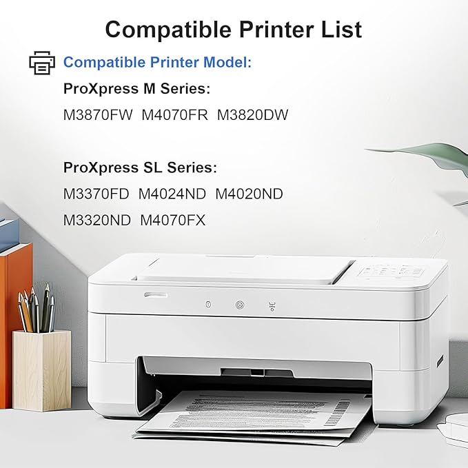 MLT-D203L 2 Black Compatible Toner Cartridge High Yield Replacement for Samsung 203L 203 MLT-D203L Work with Proxpress M3320ND M3870FW M4020ND M3370FD M3820DW M4070FR M4070FX Printer