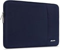 MOSISO Laptop Case 16 inch, 15-15.6 inch Laptop Sleeve Compatible with MacBook Pro 16 M4 M3 M2 M1, HP Acer Dell Lenovo ASUS Notebook, Polyester Vertical Computer Sleeve Bag with Pocket, Navy Blue
