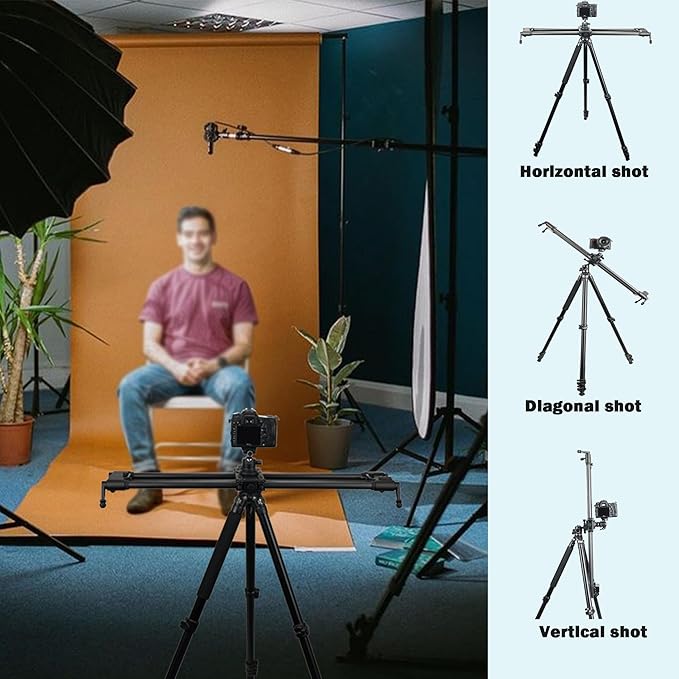 Konova New G1 Wireless Motorized Integrated Carbon Slider for Video, Time Lapse, Stop Motion, Parallax Panormaic Shooting (60cm (23.6"))