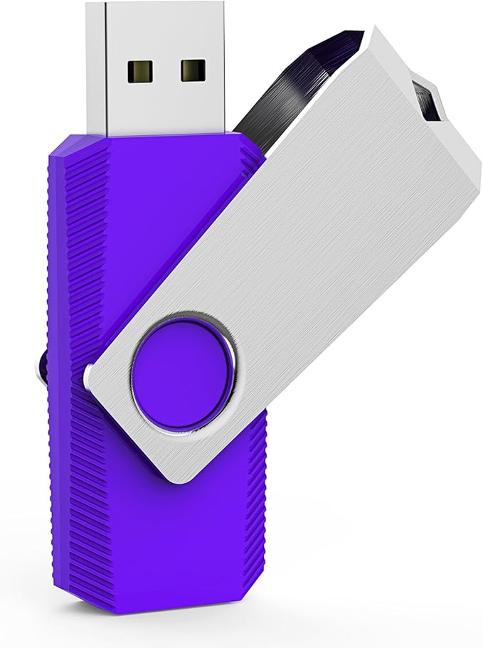 Aiibe 5pcs 2GB USB 2.0 Flash Drive Memory Stick Thumbdrives (Mixed Color : Black Red Cyan Green Purple)