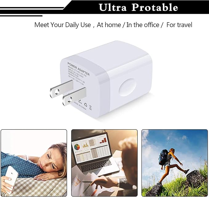 USB C Wall Charger,2Pack 20W USB C Block PD Fast Charger Type C Wall Adapter for iPhone 16 15 14 13 12 11 Pro Max,SE,8 7 6 Plus,iPad,Samsung Galaxy S24 S23 S22 S21 Ultra S20 A14 A15 A33,Pixel 9 8 7 6