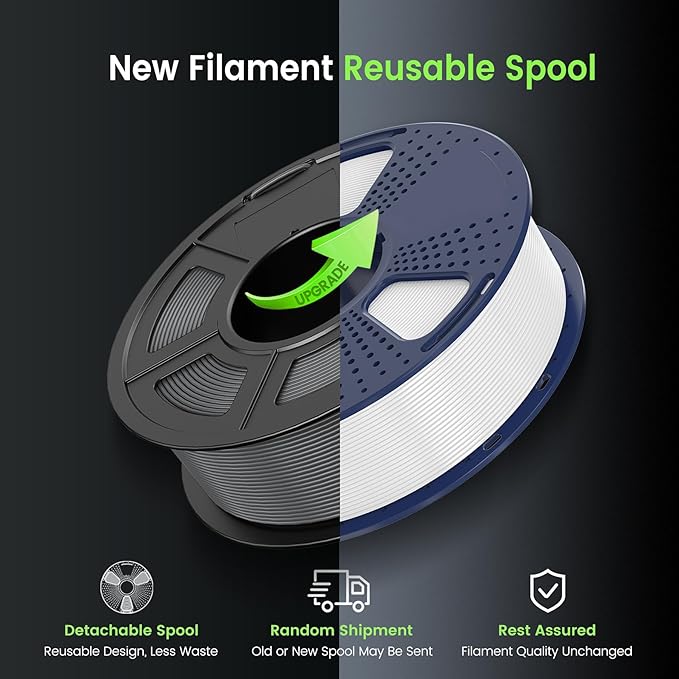 SUNLU PETG Glow in The Dark Filament, Luminous PETG 3D Printer Filament 1.75mm, High Brightness and Long Time Filament, Dimensional Accuracy +/- 0.02mm, 1kg Spool. (Glow Blue)
