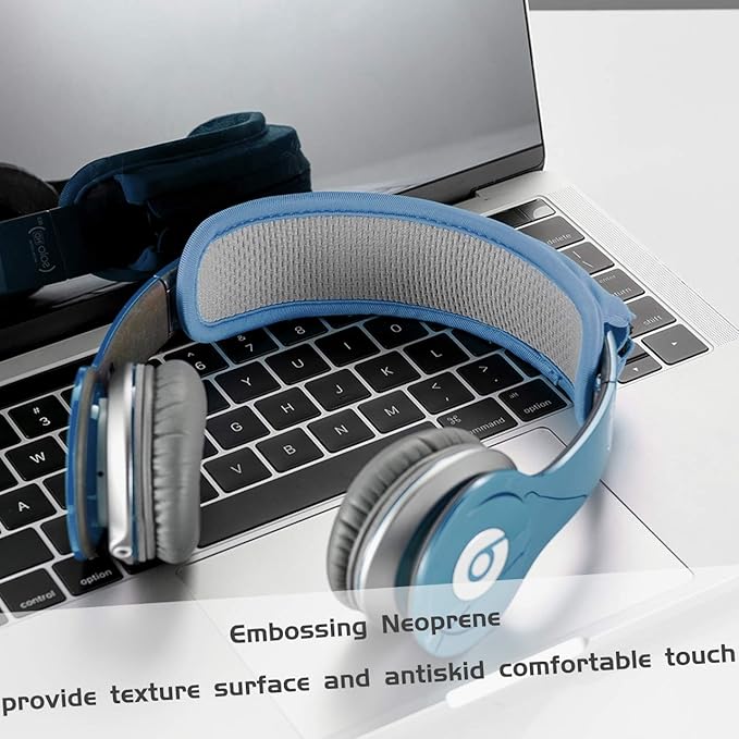 TXEsign Universal Replacement Headband Cushion Pad Cover Protector Compatible with ATH M50X, QC 35i/35ii, QC25, Solo 2/Solo 3, Studio 2/3 Headphones (Blue)
