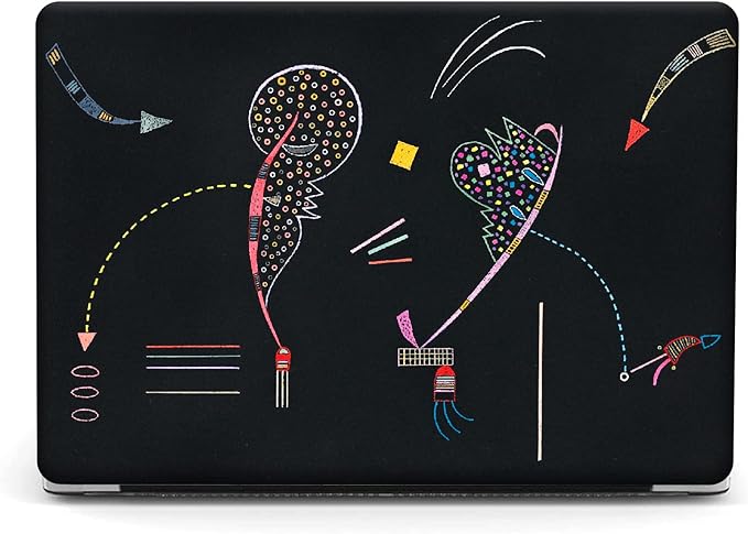Compatible with MacBook Pro 13 inch Art Case Skin, 2022, 2021, 2020-2016 Release A2289/A2251/A2338 M1 Slim Frosted Hard Shell with Keyboard Cover & Screen Protector (Two Sides by Wassily Kandinsky)