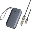 Yottamaster 512GB External SSD, Up to 460MB/s 2 in 1 USB C Cable & Lanyard Portable Solid State Drives, Supports 4K ProRes HDR Compatible with iPhone 16 Pro Max, Smartphone, Tablet, Laptop