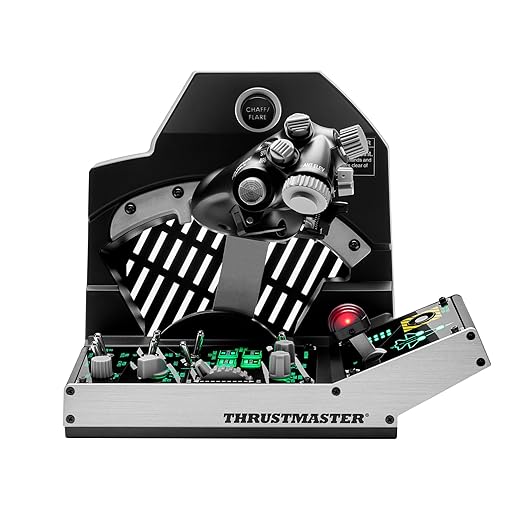 Thrustmaster Viper TQS Mission Pack: Metal Throttle Quadrant System, Throttle and Control Panel Included, 64 Action Buttons, 6 Axes, Licensed by the U.S. Air Force (Compatible with PC)