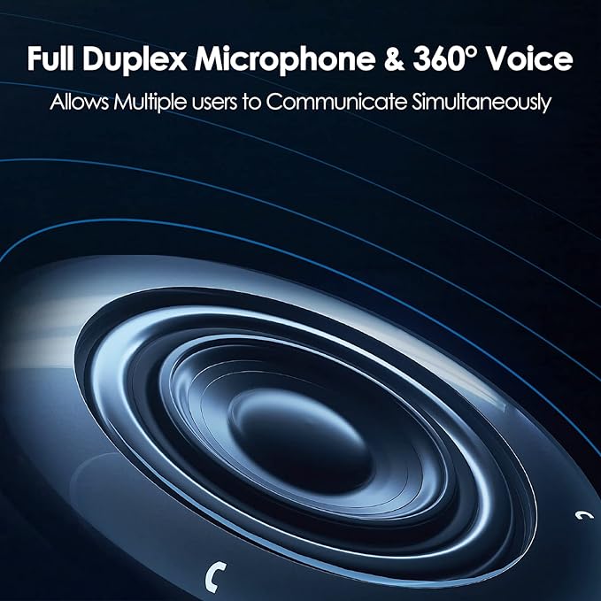 Yealink Bluetooth Speakerphone Conference Microphone Teams Certified CP700 USB Full Duplex Noise Reduction Algorithm Home Office 360° Voice Pickup (Package Without dongle)