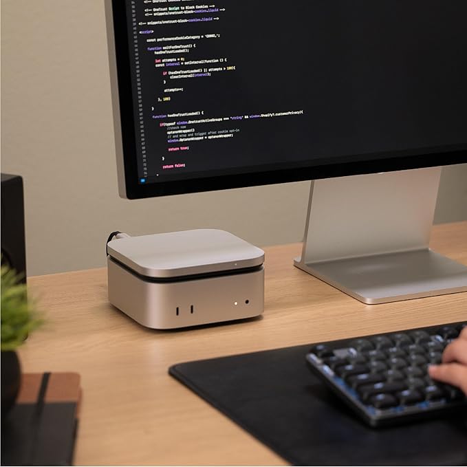 Satechi USB4 NVMe SSD Enclosure for Mac mini M4, M.2 NVMe SSD Enclosure with up to 40Gbps, up to 8TB, for Sizes 2280/2260/2242/2230mm – Compatible with Thunderbolt 5/4, USB4 (SSD Not Included)