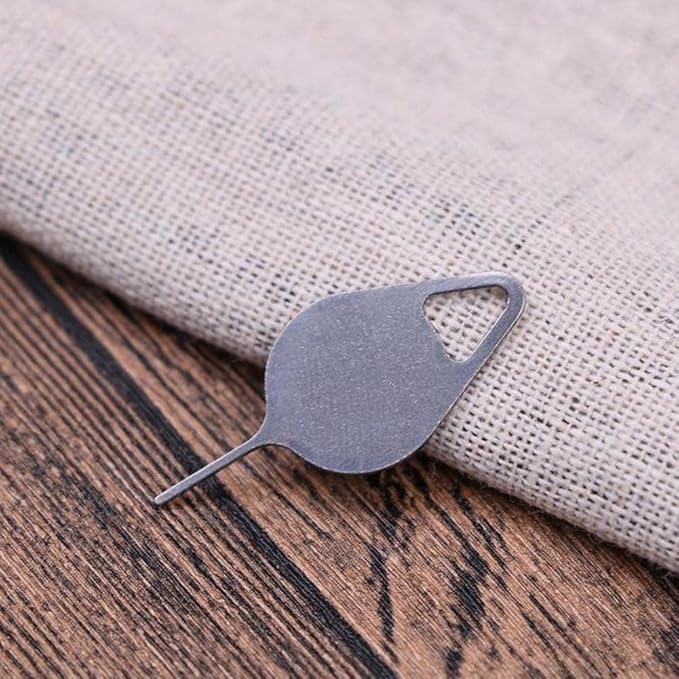 5 Pcs Silver Card Needle, Sim Card Tray Opening Removal Tool, Eject Pin Tool Replacement SIM Card Tools Accessories