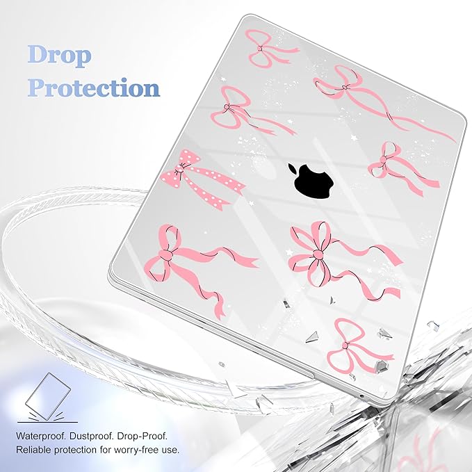 Case for MacBook Pro 13 inch with/Without Touch Bar (2016-2022, M2 A2338 M1 A2289 A2251 A2159 A1989 A1706 A1708), Hard Shell + Keyboard Cover + Dust Plug, Star Bow
