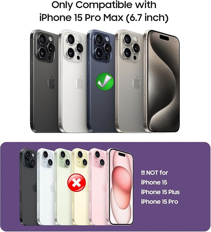 Magnetic for iPhone 15 Pro Max Case [Compatible with MagSafe][Built-in Camera Lens Protector] Slim Soft Silicone Bumper Shockproof Metallic Luster Phone Case (Green)