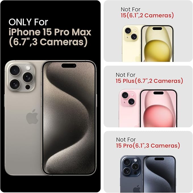 FireNova Designed for iPhone 15 Pro Max Case, Silicone Upgraded [Camera Protection] Phone Case with [2 Screen Protectors], Soft Anti-Scratch Microfiber Lining Inside, 6.7 inch, Natural Titanium