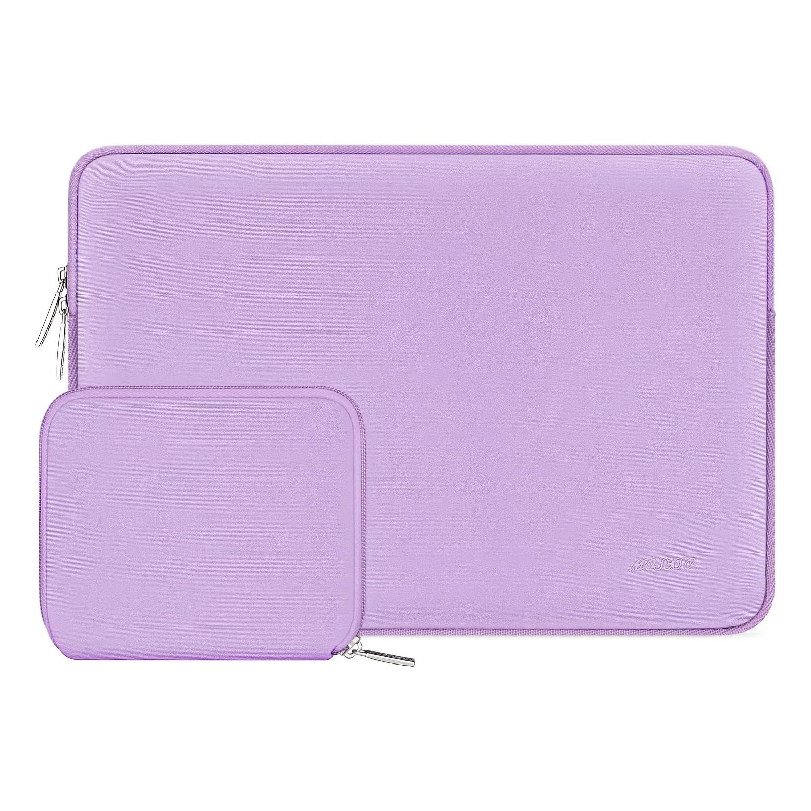 MOSISO Laptop Case 15 inch, 15 inch Laptop Sleeve Bag Compatible with MacBook Air M5 A3448 M4 A3241 M3 A3114 M2 A2941 2026-2023, Dell XPS, Neoprene Computer Sleeve Bag with Small Case, Purple