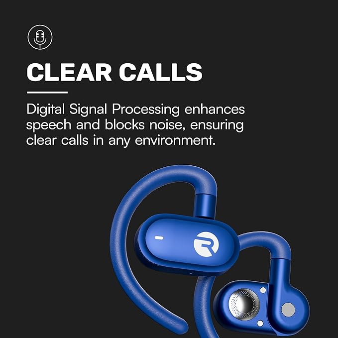 Raycon Everyday Open Earbuds – True Wireless Open Ear Bluetooth Headphones, Hook Design, IPX5 Water Resistant, 40 Hours of Battery Life (Black)