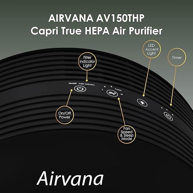 AV150 Tabletop Air Purifier, Graphite