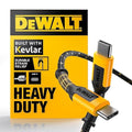 DEWALT Heavy Duty USB C Cable, Jobsite 60 Watt USB C Cable, High Speed Type-C to Type-C, Fast Charge PD USBC Fast Charging Cord for iPhone 16/15 Plus Pro Max, MacBook, iPad, Samsung Galaxy, 6 ft