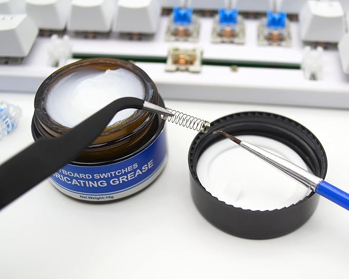 RUNJRX Keyboard Lube Kit with Switch Opener Tweezers for Custom Keyboard, Keyboard Lube Tools