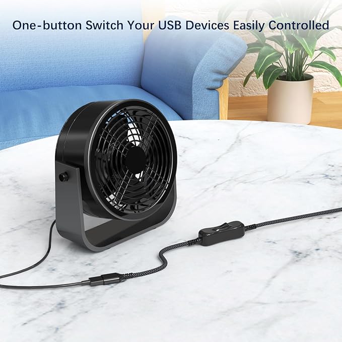 Itramax USB On Off Switch Cable 3.3FT,Inline USB Power Switch USBA Male to Female Extension Cord with Switch Upgraded Toggle Cable for PC,TV,Carplay,LED Strip,Desk Lamp,Fan,Light
