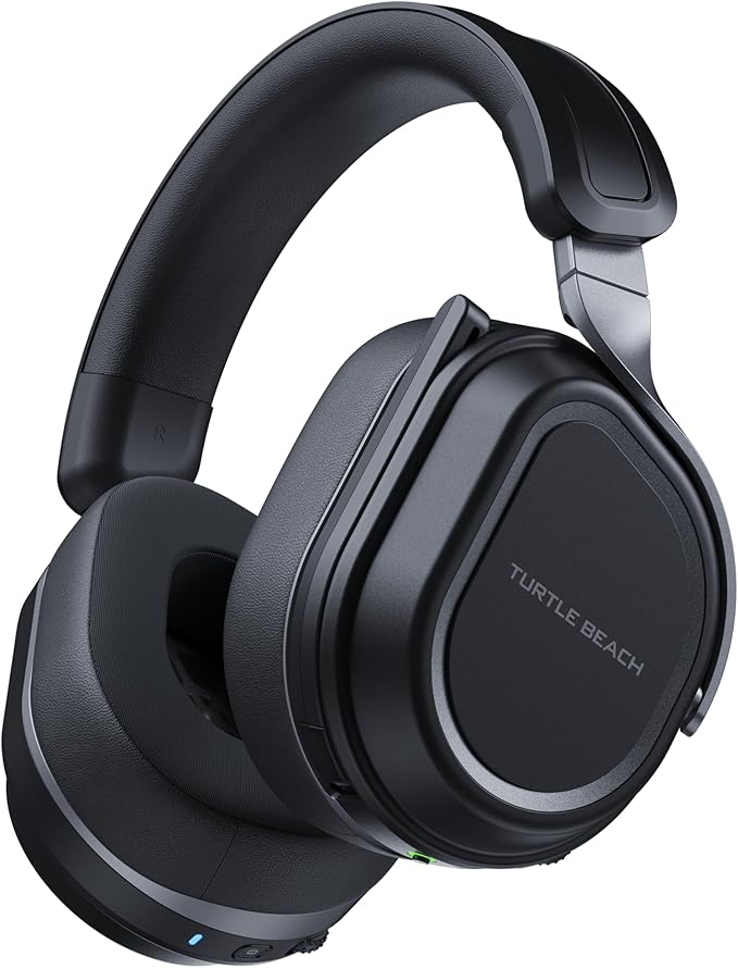 Turtle Beach Stealth 700 Gen 3 Wireless Multiplatform Amplified Gaming Headset for PC, PS5, PS4, Mobile – 24-bit Audio, 60mm Drivers, High-Bandwidth Microphone, Bluetooth, 80-Hr Battery – Black
